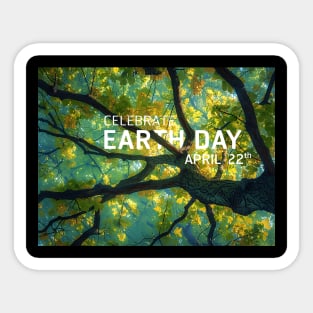 The celebrate earth day Sticker